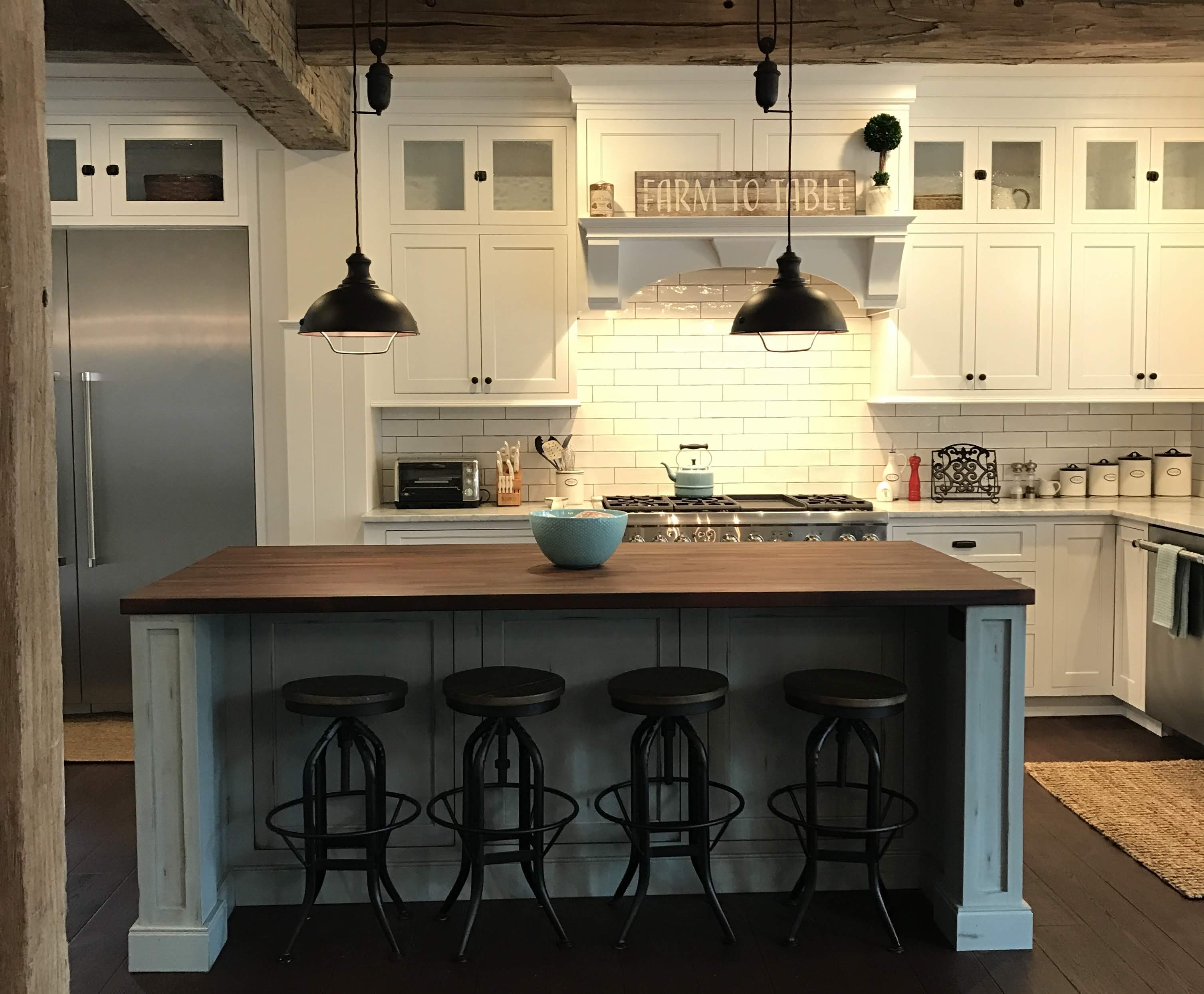 Farm-house style kitchen.